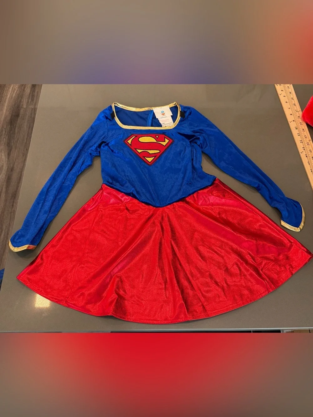 Supergirl Childs Halloween Costume Dress Medium Rubies Superhero DC Comics